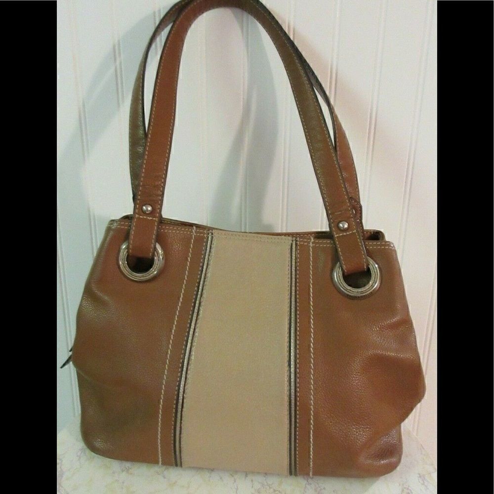 Tignanello shoulder bag brown & tan